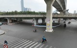 Nhìn từ flycam đoạn đường ở Hà Nội vừa được đề xuất mở rộng với 8.500 tỷ đồng