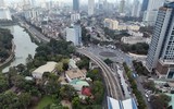 Nhìn từ flycam đoạn đường ở Hà Nội vừa được đề xuất mở rộng với 8.500 tỷ đồng