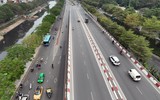 Nhìn từ flycam đoạn đường ở Hà Nội vừa được đề xuất mở rộng với 8.500 tỷ đồng