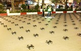 2024 drone vào vị trí, sẵn sàng cho buổi trình diễn độc đáo đêm Giao thừa bên Hồ Tây