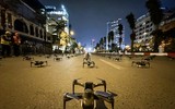 2024 drone vào vị trí, sẵn sàng cho buổi trình diễn độc đáo đêm Giao thừa bên Hồ Tây
