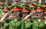 Ấn tượng nữ Công an thành thạo điều lệnh, võ thuật 