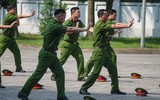 Ấn tượng nữ Công an thành thạo điều lệnh, võ thuật 