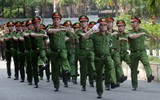 Ấn tượng nữ Công an thành thạo điều lệnh, võ thuật 