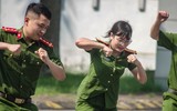 Ấn tượng nữ Công an thành thạo điều lệnh, võ thuật 