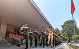 Ấn tượng nữ Công an thành thạo điều lệnh, võ thuật 