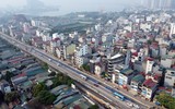 Nhìn từ flycam diện mạo đường Âu Cơ mở rộng sắp được thông xe kỹ thuật