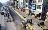 Nhìn từ flycam diện mạo đường Âu Cơ mở rộng sắp được thông xe kỹ thuật