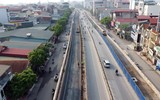 Nhìn từ flycam diện mạo đường Âu Cơ mở rộng sắp được thông xe kỹ thuật