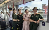 [Ảnh] Ấn tượng ngày đầu đoạn trên cao đường sắt đô thị Nhổn- Ga Hà Nội chính thức đón khách