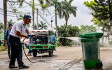 Cận cảnh xe điện 3 bánh thu gom rác sắp được thí điểm ở Hà Nội