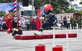 Xem Cảnh sát PCCC tranh tài thi tiếp sức cứu người và chữa cháy