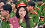 Tân nữ sỹ quan Cảnh sát Nhân dân rạng ngời ngày tốt nghiệp
