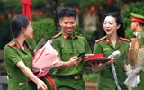 Tân nữ sỹ quan Cảnh sát Nhân dân rạng ngời ngày tốt nghiệp
