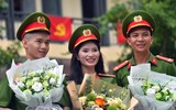 Tân nữ sỹ quan Cảnh sát Nhân dân rạng ngời ngày tốt nghiệp