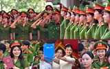 Tân nữ sỹ quan Cảnh sát Nhân dân rạng ngời ngày tốt nghiệp