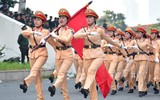 CATP Hà Nội hợp luyện lần 1 diễn binh, diễu hành đảm bảo tuyệt đối an toàn 80 năm Cách mạng Tháng tám thành công và Quốc khánh 2-9