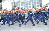CATP Hà Nội hợp luyện lần 1 diễn binh, diễu hành đảm bảo tuyệt đối an toàn 80 năm Cách mạng Tháng tám thành công và Quốc khánh 2-9