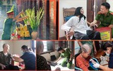 Công an Hà Nội thăm hỏi, tri ân và lấy mẫu AND của mẹ các liệt sỹ gần trăm tuổi vẫn chưa tìm thấy con