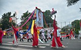 Mãn nhãn màn tổng duyệt diễu binh, diễu hành của CATP Hà Nội cho Ngày hội vì Thủ đô bình yên bên hồ Gươm