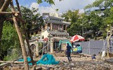 Cận cảnh công trường chỉnh trang, khôi phục kiến trúc gốc nhà hàng hơn 65 tuổi bên hồ Gươm