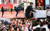 Cảnh sát cơ động Hà Nội hướng dẫn học sinh tiểu học kỹ năng phòng chống bạo lực học đường
