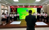 Cảnh sát cơ động Hà Nội hướng dẫn học sinh tiểu học kỹ năng phòng chống bạo lực học đường