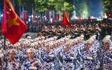 Những hình ảnh tuyệt đẹp tại buổi tổng hợp luyện lần 1 diễu binh, diễu hành ở quảng trường Ba Đình