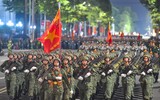 Những hình ảnh tuyệt đẹp tại buổi tổng hợp luyện lần 1 diễu binh, diễu hành ở quảng trường Ba Đình