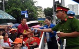 Hình ảnh đi vào lòng dân của Công an Hà Nội khi bảo vệ sự kiện A80