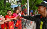 Hình ảnh đi vào lòng dân của Công an Hà Nội khi bảo vệ sự kiện A80