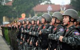 Hình ảnh đoàn khí tài, phương tiện hiện đại của CAND xuất quân bảo vệ 80 năm Quốc khánh