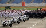Hình ảnh đoàn khí tài, phương tiện hiện đại của CAND xuất quân bảo vệ 80 năm Quốc khánh