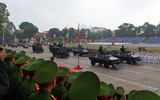 Hình ảnh đoàn khí tài, phương tiện hiện đại của CAND xuất quân bảo vệ 80 năm Quốc khánh