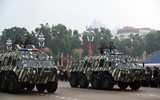 Hình ảnh đoàn khí tài, phương tiện hiện đại của CAND xuất quân bảo vệ 80 năm Quốc khánh