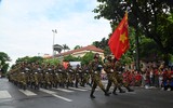 Nhìn lại hình ảnh đoàn quân diễu binh, diễu hành đi qua phố phường Hà Nội ngày tổng duyệt 