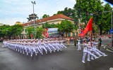 Nhìn lại hình ảnh đoàn quân diễu binh, diễu hành đi qua phố phường Hà Nội ngày tổng duyệt 