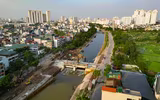 Cận cảnh đập dâng đầu tiên mang nguồn nước bổ cập mới cho sông Tô Lịch 