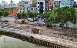Cận cảnh đập dâng đầu tiên mang nguồn nước bổ cập mới cho sông Tô Lịch 