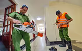 Theo chân Công an Thủ đô đi tuần tra dọc sông Hồng chủ động ứng phó siêu bão Ragasa 