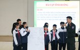 Hàng trăm học sinh hào hứng thực hành các tình huống phòng, tránh bạo lực học đường