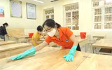 Trường học tiến hành khử khuẩn, sẵn sàng cho năm học mới