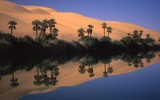 Hồ nước đẹp như trong truyện cổ tích, ẩn mình giữa lòng sa mạc Sahara