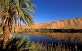 Hồ nước đẹp như trong truyện cổ tích, ẩn mình giữa lòng sa mạc Sahara