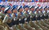 Toàn cảnh lễ diễu binh, diễu hành kỷ niệm 50 năm Giải phóng miền nam, thống nhất đất nước