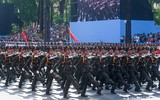 Toàn cảnh lễ diễu binh, diễu hành kỷ niệm 50 năm Giải phóng miền nam, thống nhất đất nước