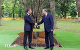 Tổng Bí thư Tô Lâm và Tổng thống Pháp thăm Khu di tích Chủ tịch Hồ Chí Minh 