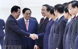 Lễ đón Thủ tướng Phạm Minh Chính thăm chính thức Vương quốc Campuchia