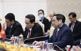 Lễ đón Thủ tướng Phạm Minh Chính thăm chính thức Vương quốc Campuchia