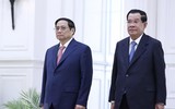 Lễ đón Thủ tướng Phạm Minh Chính thăm chính thức Vương quốc Campuchia